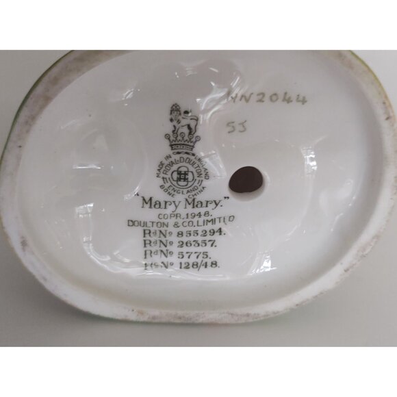 Vintage Rare Royal Doulton Figurine "Mary Mary" HN2044 1948 5 1/8" - Picture 10 of 10